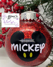 Load image into Gallery viewer, 3” Mickey Inspired Christmas Ornaments
