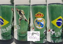 Load image into Gallery viewer, 20oz Tumbler Brazil &amp; Real Madrid Inspired
