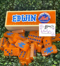 Load image into Gallery viewer, Orange Mets Inspired Dominoes
