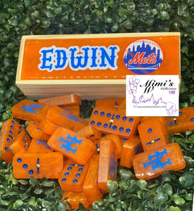 Orange Mets Inspired Dominoes