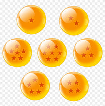 Load image into Gallery viewer, Goku and Dragon Balls Inspired Orange Dominoes
