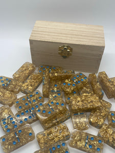 Gold Foil Dominoes