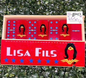 Silhouette Wonder Woman Inspired Dominoes