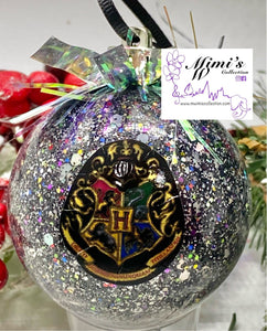 2” Harry Potter Inspired Black Ornaments (Set of 5)