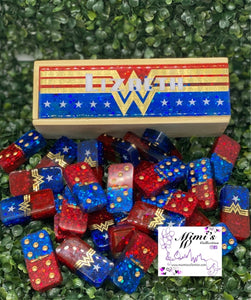 Gold Wonder Woman Inspired Dominoes