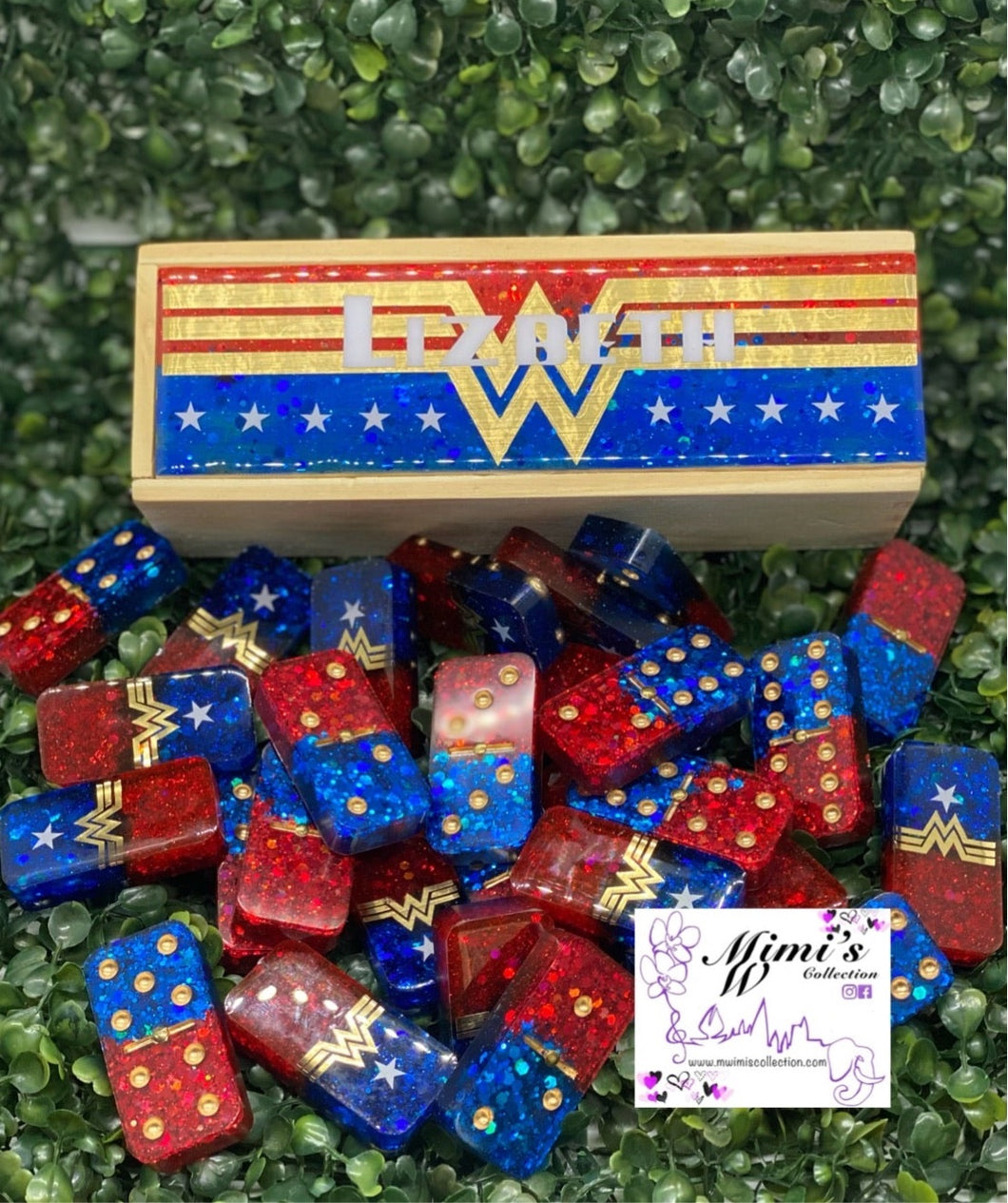 Gold Wonder Woman Inspired Dominoes