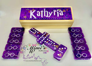 Purple Harry Potter Inspired Dominoes
