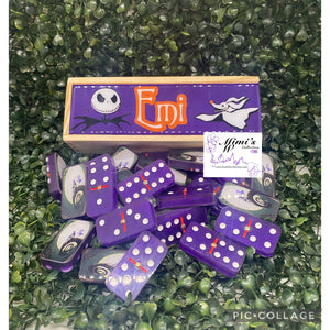 Jack & Zero Inspired Purple Dominoes