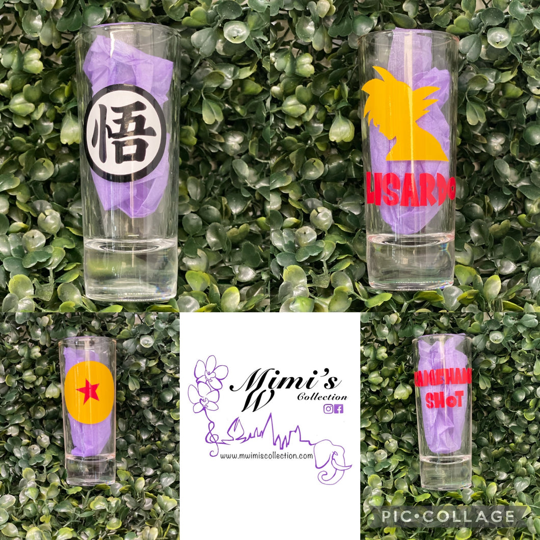 Dragon Ball Inspired Shot Glasses Set of 4