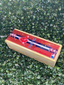Red Sox Inspired Red Dominoes (Personalized Box)