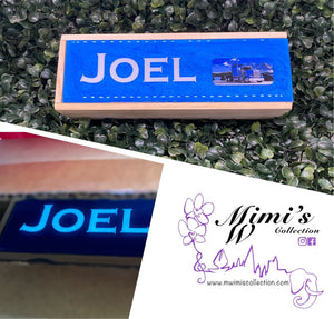 Personalized Wooden Box for Dominoes