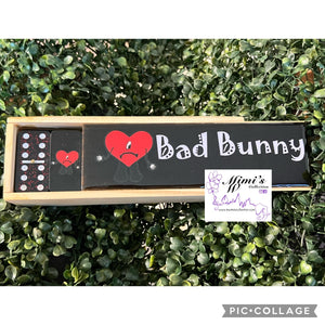 “Ready to Ship” Bad Bunny Heart Inspired Dominoes