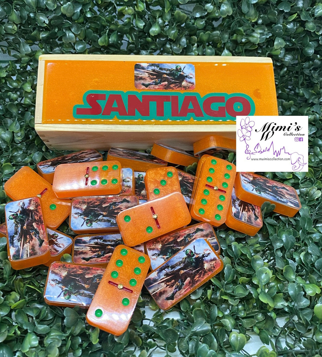 Boba Fett Inspired Orange Dominoes