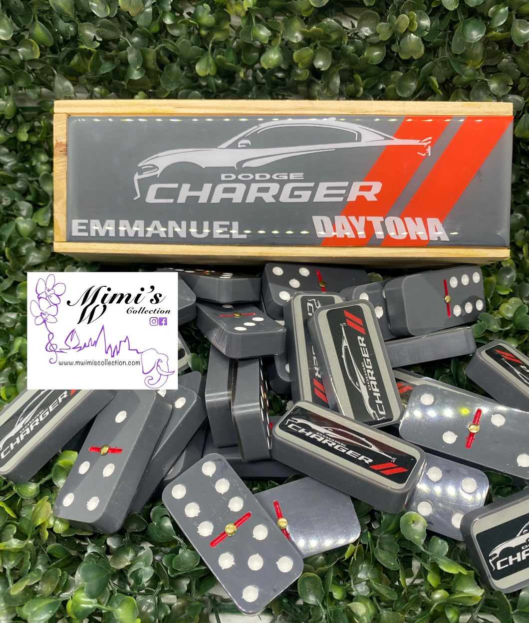 Charger Inspired Gray Dominoes