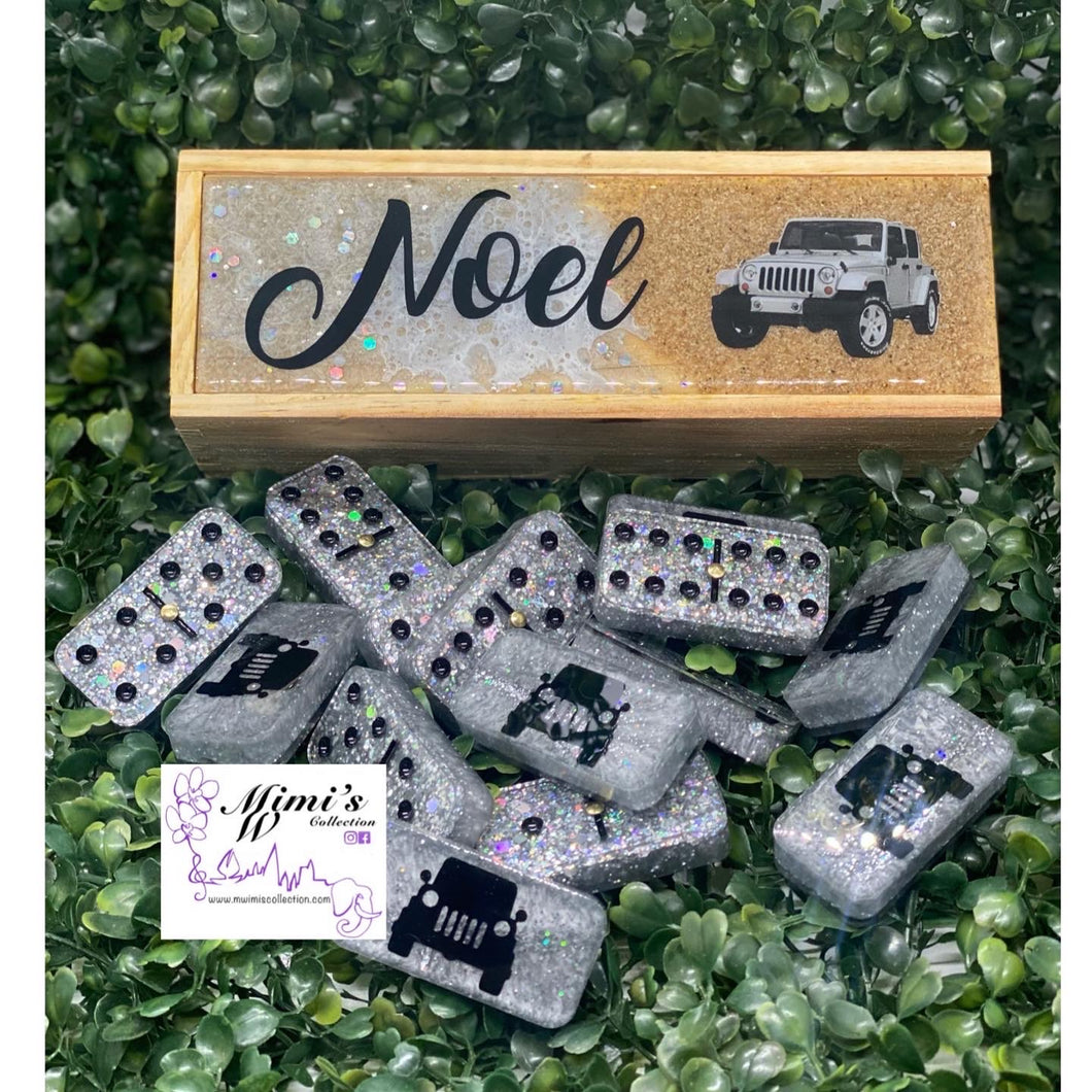 Jeep Inspired Silver Dominoes