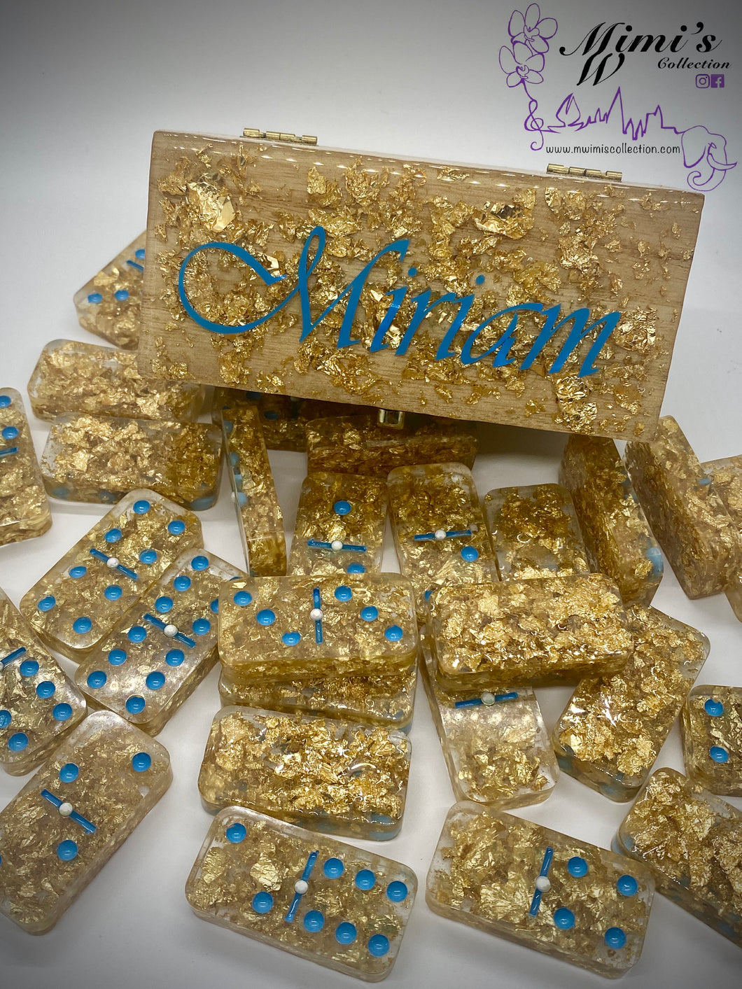 Gold Foil Dominoes